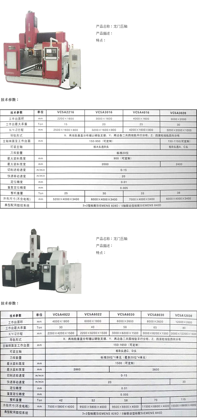 龙门五轴